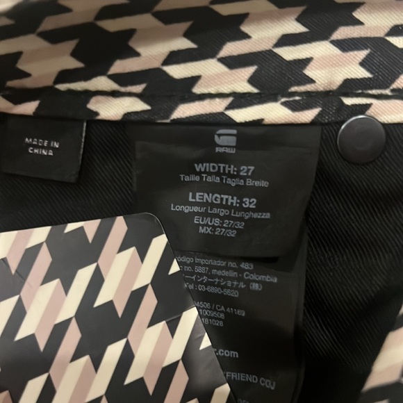 🆕 G-STAR Elwood X52 Houndstooth Pants - Picture 4 of 11
